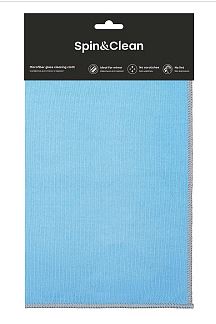 Салфетка для стекол и зеркал  Rock n Roll 30х30 небесный